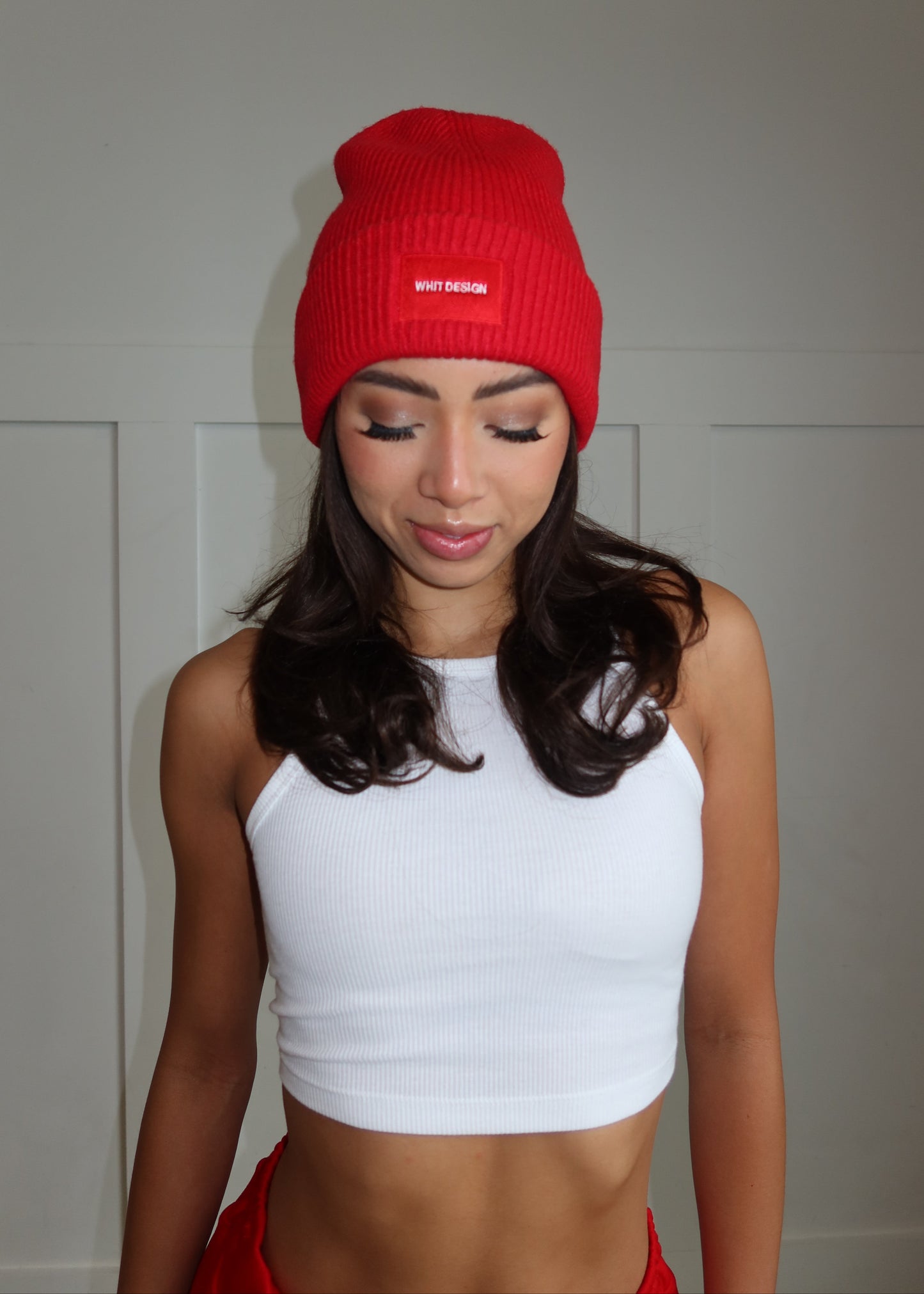 WHIT DESIGN BEANIE | RED
