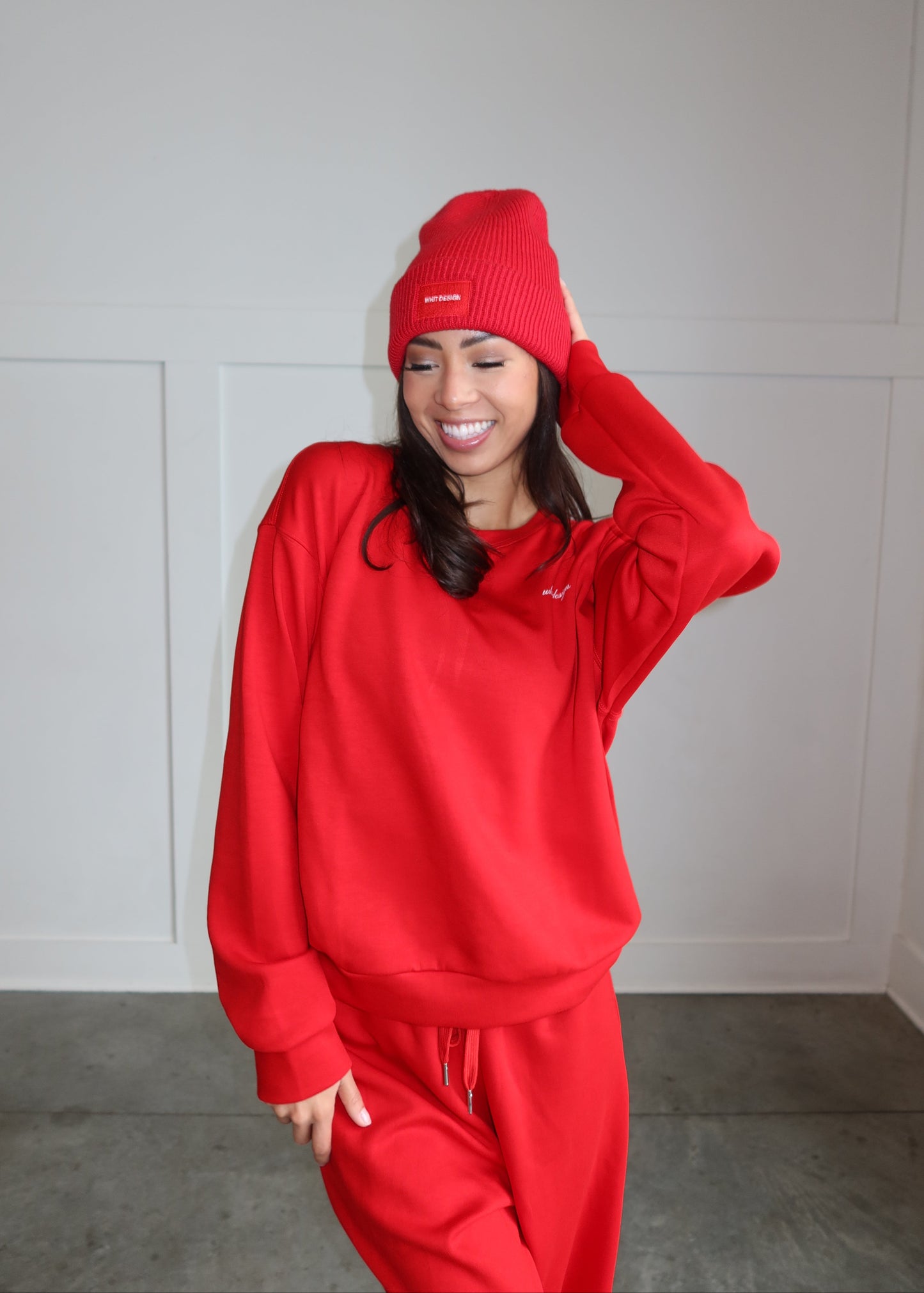 WHIT DESIGN BEANIE | RED