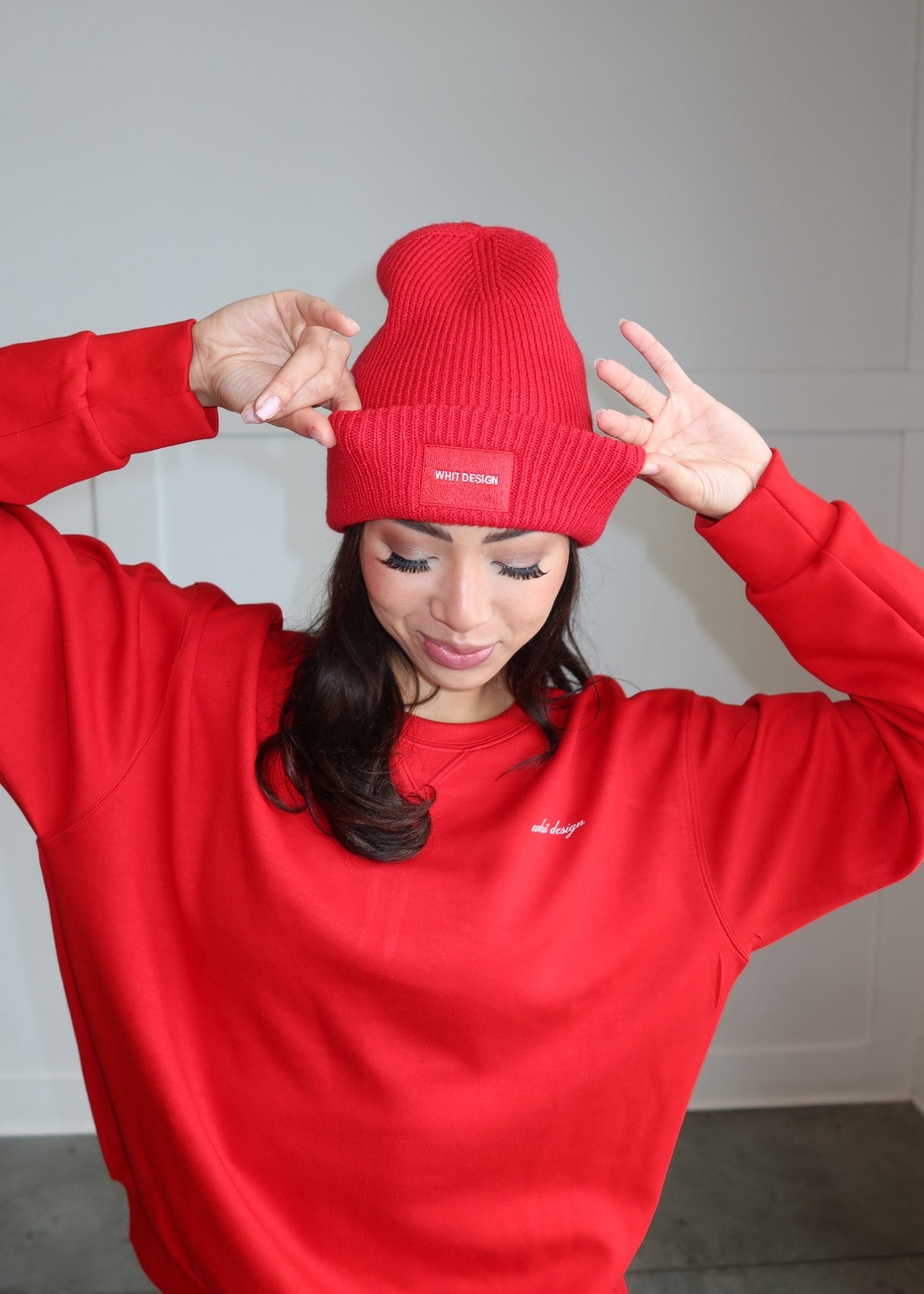 WHIT DESIGN BEANIE | RED