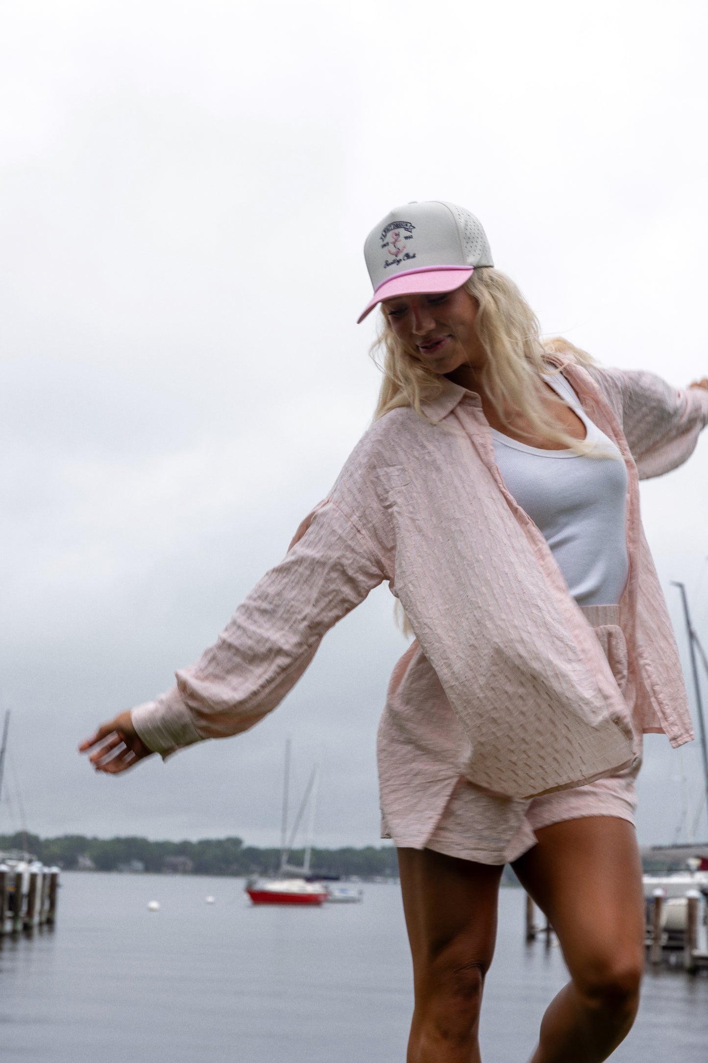 BOATING CLUB ROPE HAT | PINK