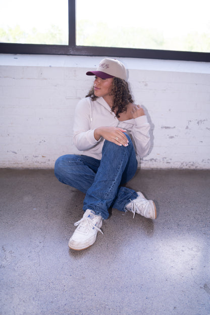 WE ALL FLY | MAROON & KHAKI