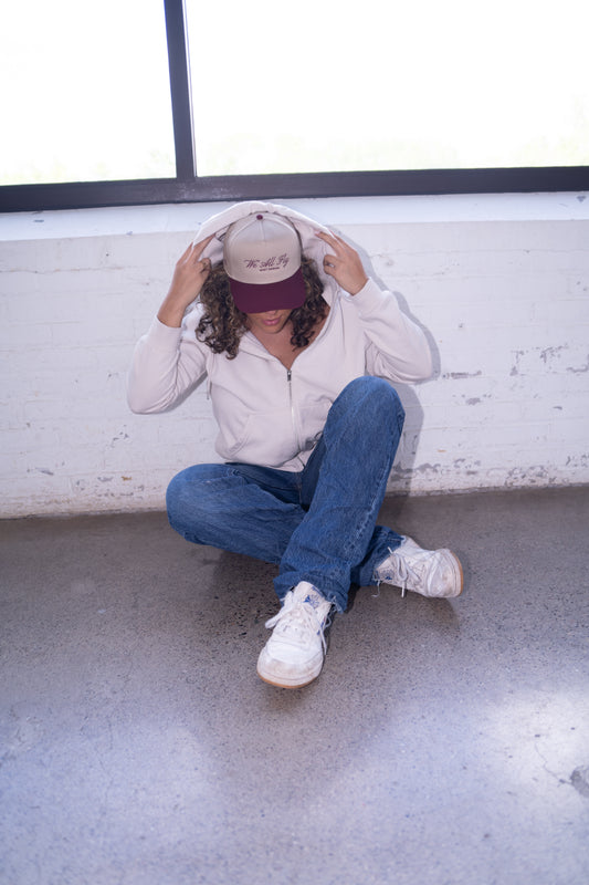 WE ALL FLY | MAROON & KHAKI