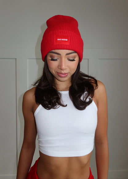 WHIT DESIGN BEANIE | RED