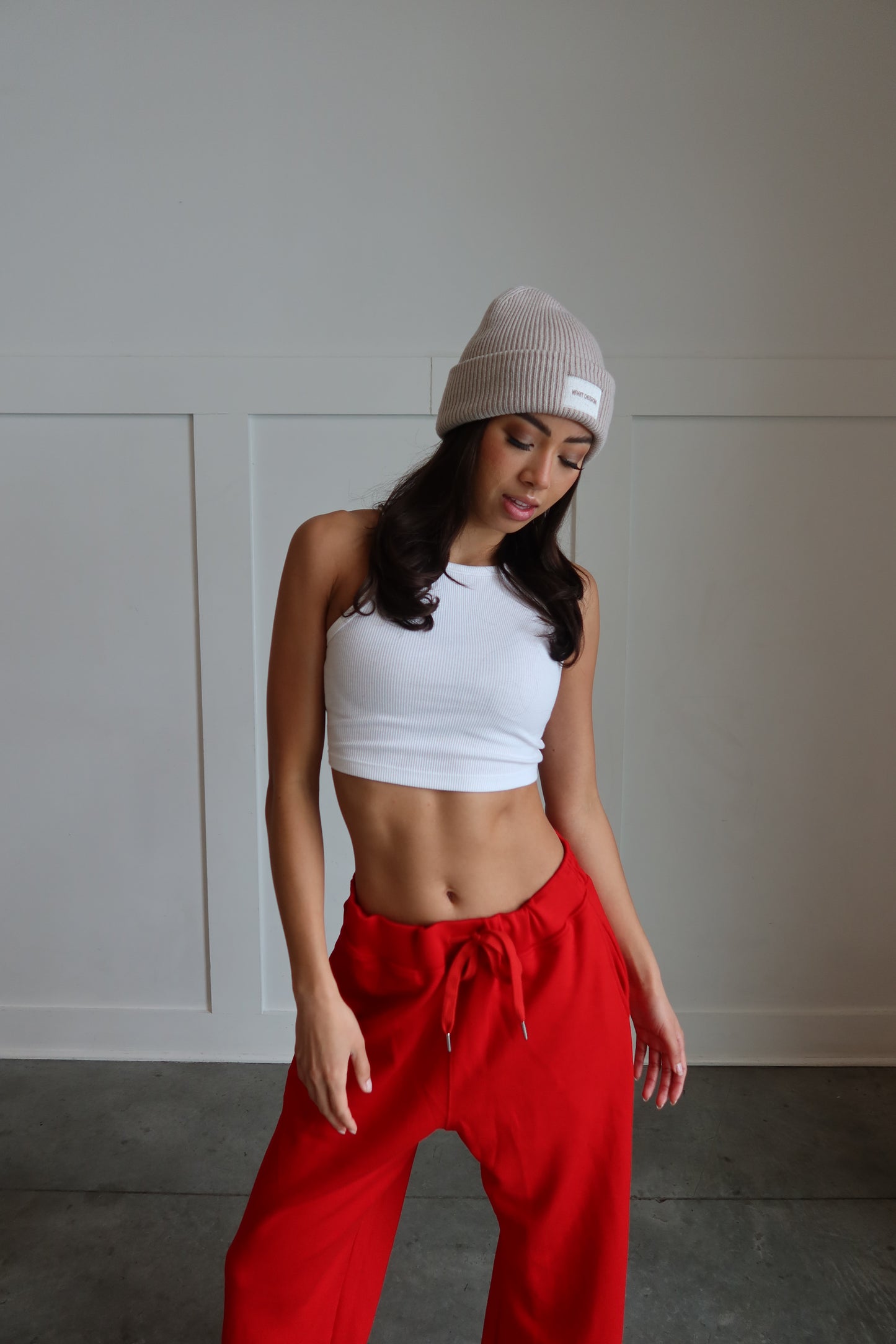 WHIT DESIGN BEANIE | TAUPE