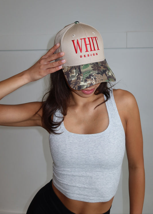 WHIT DESIGN CAMO + RED HAT