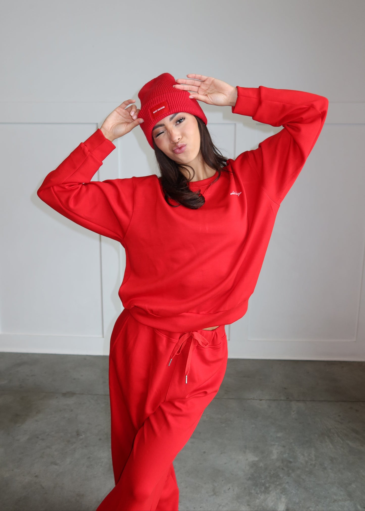 WHIT DESIGN BEANIE | RED