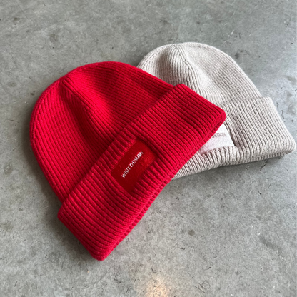 WHIT DESIGN BEANIE | RED