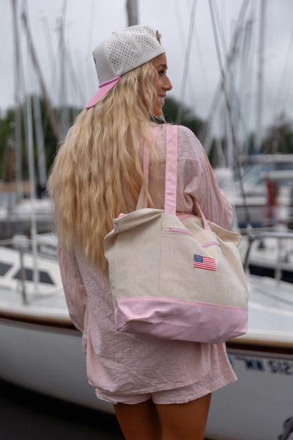 BOATING CLUB TOTE | PINK AMERICANA