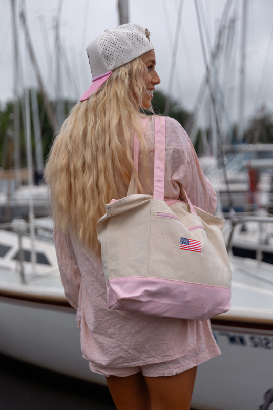BOATING CLUB TOTE | PINK AMERICANA