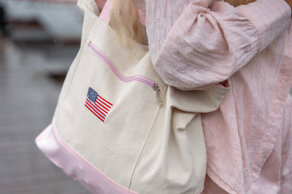 BOATING CLUB TOTE | PINK AMERICANA